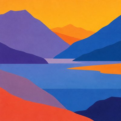Color Field Abstract Art Style 2