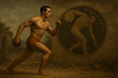 a painting of a man holding a basketball