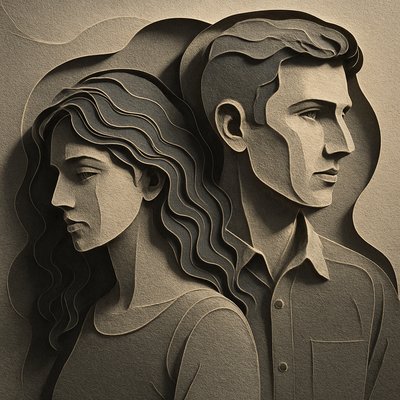 portrait of two people together