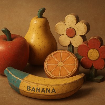 still life arrangement of fruits and flowers