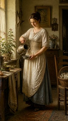 full-length portrait of an elegant figure