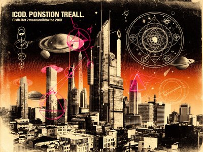 Scifi city in the year 2100