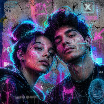 portrait of two people together