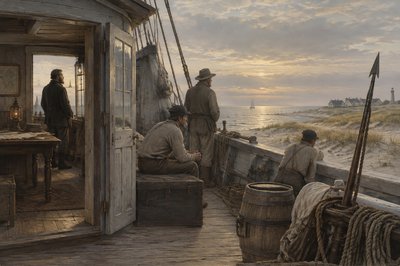 Herman Melville depicts the ignudi Pequod in Moby Dick