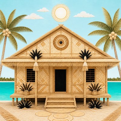 house with front view — Nauruan Art Style