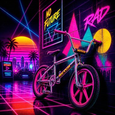bicyle resting against a wall