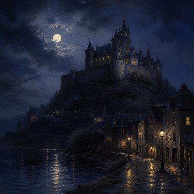 majestic castle on a hilltop