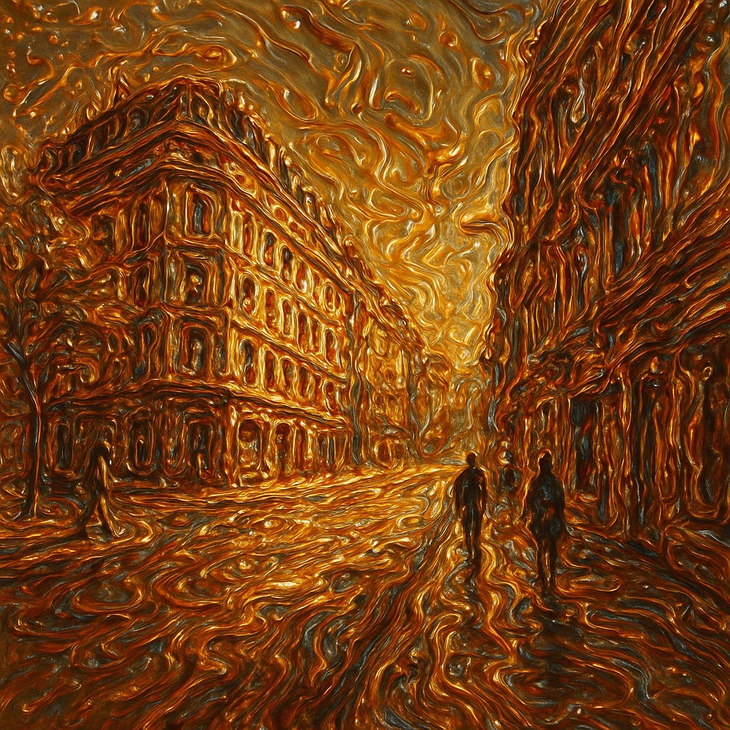 Liquid Metal Impressionism Style Transfer Example