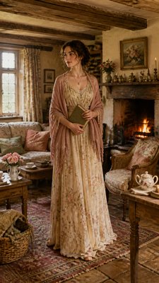 full-length portrait of an elegant figure