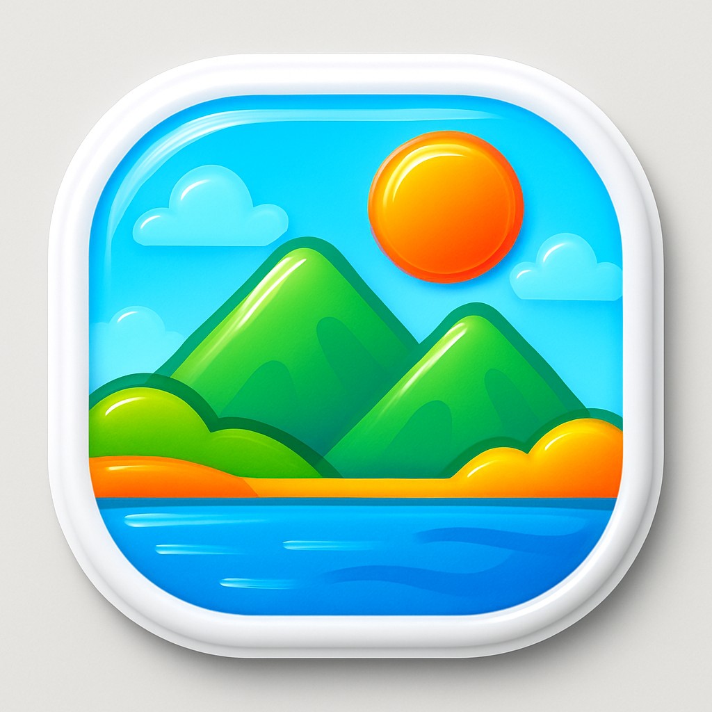 serene landscape with mountains and water