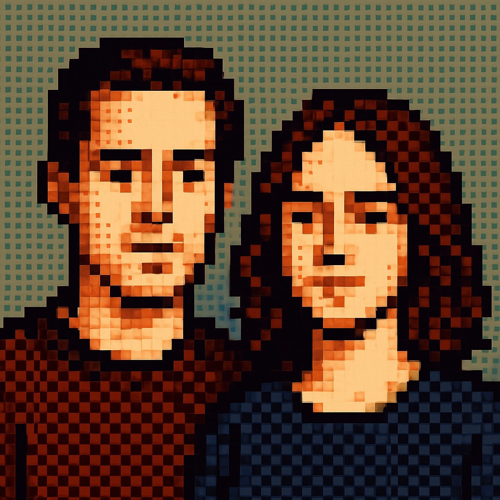 portrait of two people together