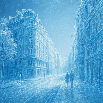 Ice Sculpture Art Style Style Transfer Example