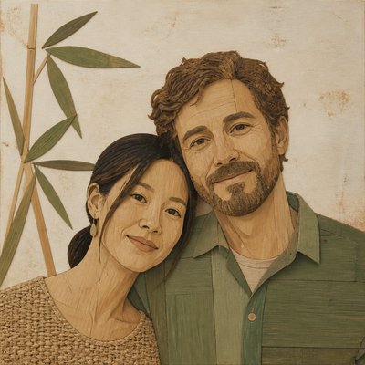 portrait of two people together