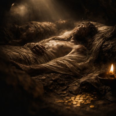 
“And he made his grave with the wicked, and with the rich in his death; because he had done no violence, neither was any deceit in his mouth.” (Isaiah 53:9, KJV)
