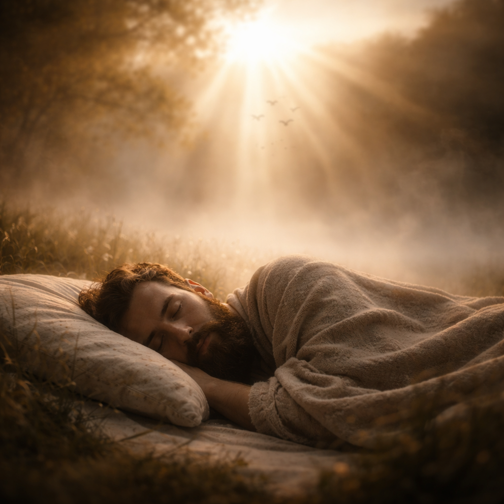 Express without words “I laid me down and slept; I awaked; for the LORD sustained me.” (Psalms 3:5, KJV)