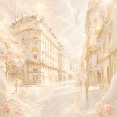 Angelcore Aesthetic Style Transfer Example