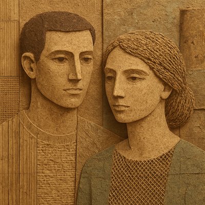 portrait of two people together