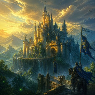 majestic castle on a hilltop