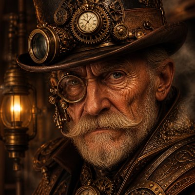 close-up portrait of an elderly person with expressive weathered features