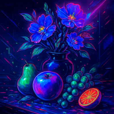 Cyberpunk Neon Anime Art Style 3