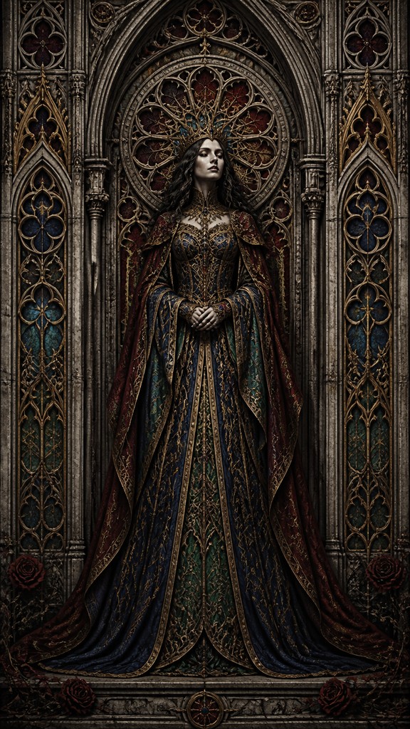 full-length portrait of an elegant figure