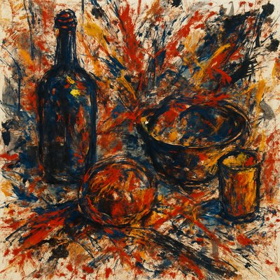 still life with everyday objects