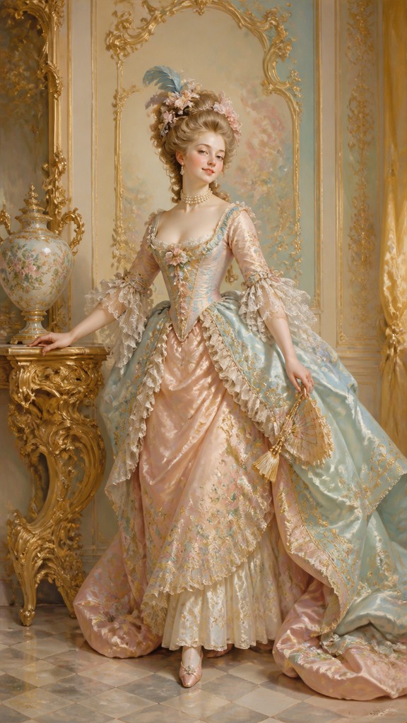 full-length portrait of an elegant figure