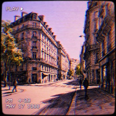 VHS Aesthetic Style Transfer Example