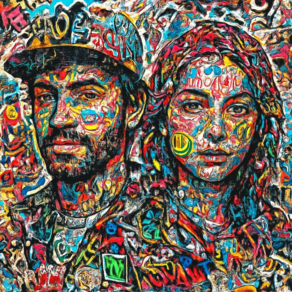 portrait of two people together