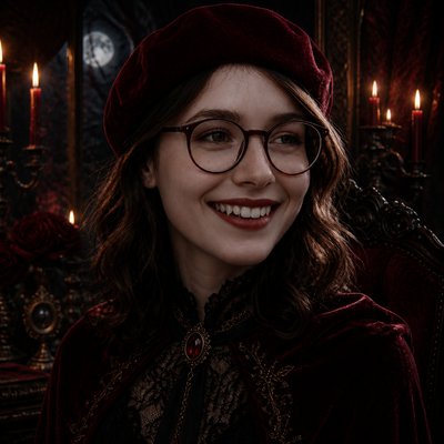 Vampirecore Aesthetic Style Transfer Example