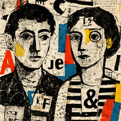 portrait of two people together