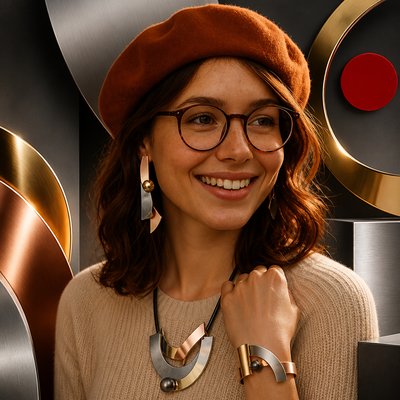 Modern Contemporary Jewelry Design Style Transfer Example