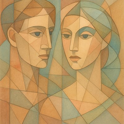 portrait of two people together