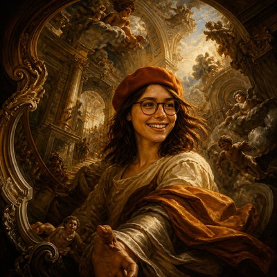 Illusionistic Architecture Baroque Art Style Style Transfer Example