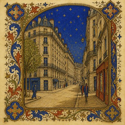 Medieval Gothic Art Style Transfer Example
