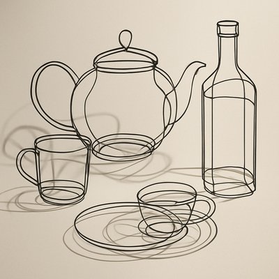still life with everyday objects