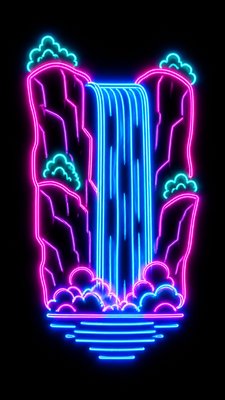 towering waterfall cascading down a cliff
