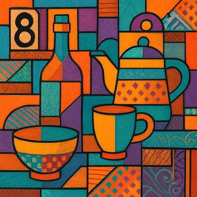 still life with everyday objects