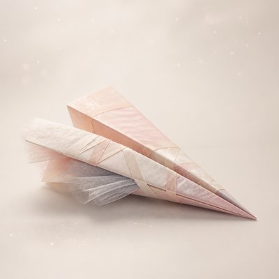a paper plane, clean minimal composition on a plain background, no text