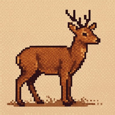 animal standing in natural pose
