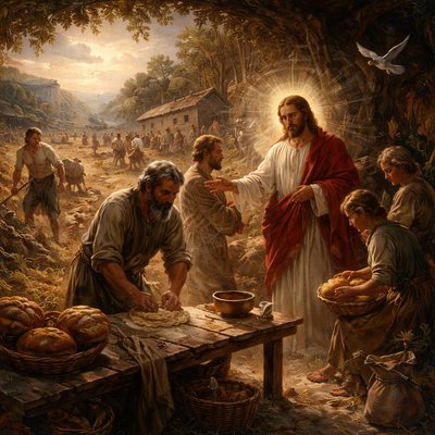 Now them that are such we command and exhort by our Lord Jesus Christ, that with quietness they work, and eat their own bread. 
(2 Thessalonians 3:12 KJVA)

