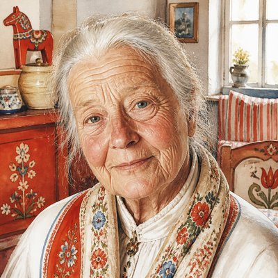close-up portrait of an elderly person with expressive weathered features