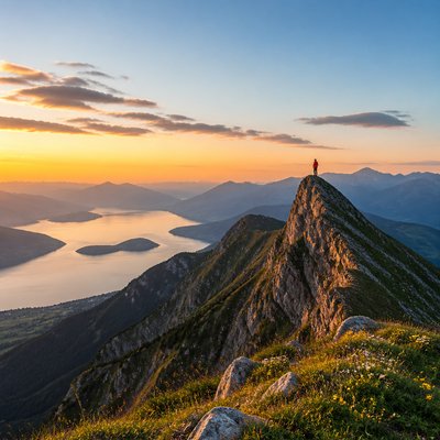 wide landscape with natural scenery — Rule of Thirds Art Style