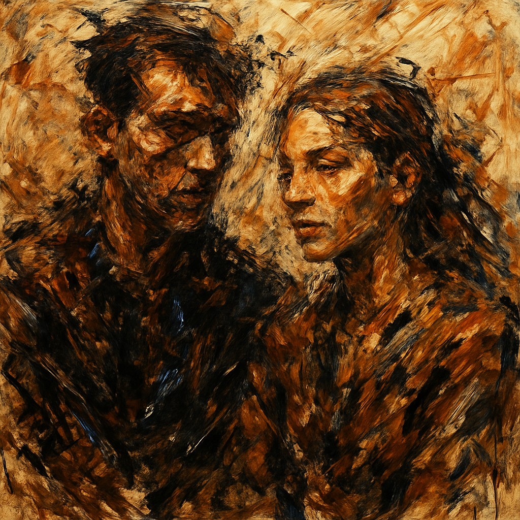 portrait of two people together