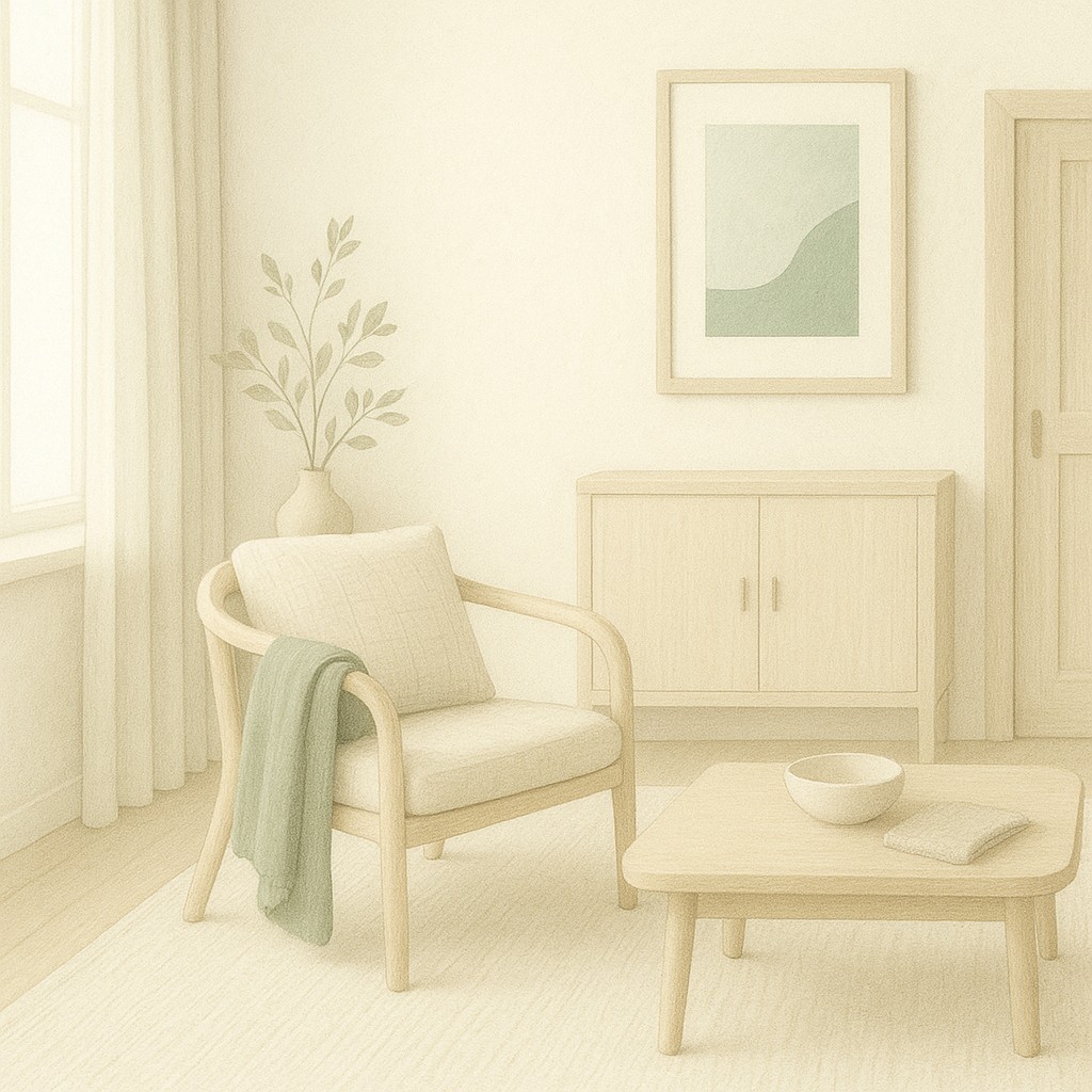 Scandinavian Interior Design Style Transfer Example