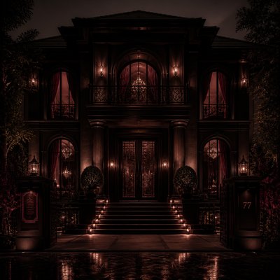 house with front view — Dark Feminine Aesthetic