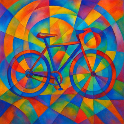 bicyle resting against a wall