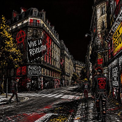 Punk Fashion Style Style Transfer Example