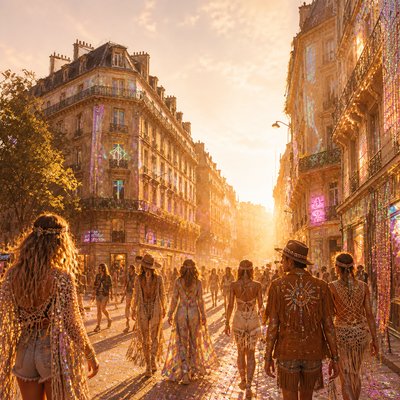 Festival Fashion Style Style Transfer Example