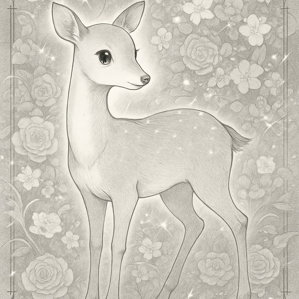 animal standing in natural pose